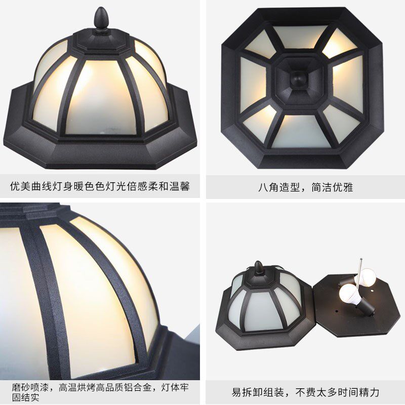 户外吸顶灯防水防潮铝欧式花园小区门廊入户阳台走廊吸顶灯防雨淋