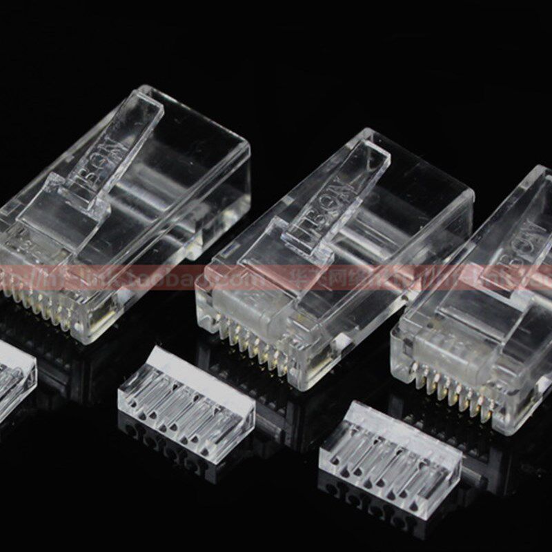 原装东霖六类千兆RJ45镀金CAT6二件分体式8P8C网络线水晶头包邮
