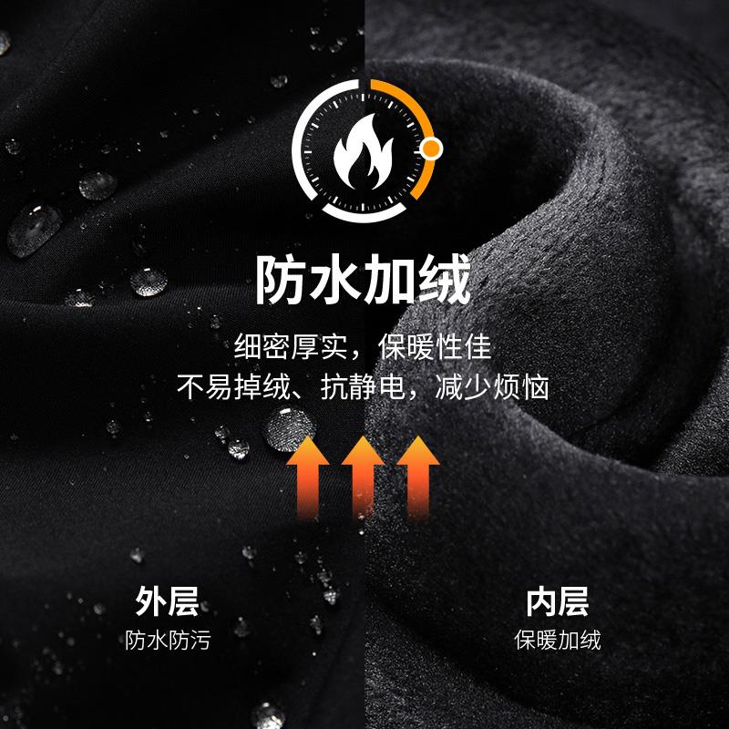 防水加绒罩衣男款新款秋冬季加厚长袖围裙上班外套工作服定制大褂