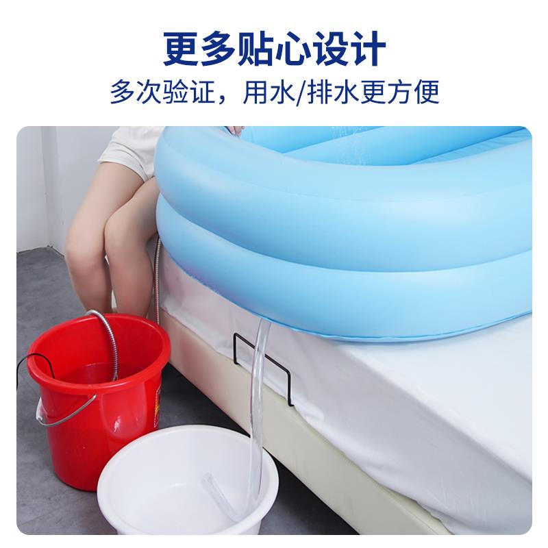 老人躺着洗澡神器长期卧床病人上门助浴盆失能老年人专用洗澡床
