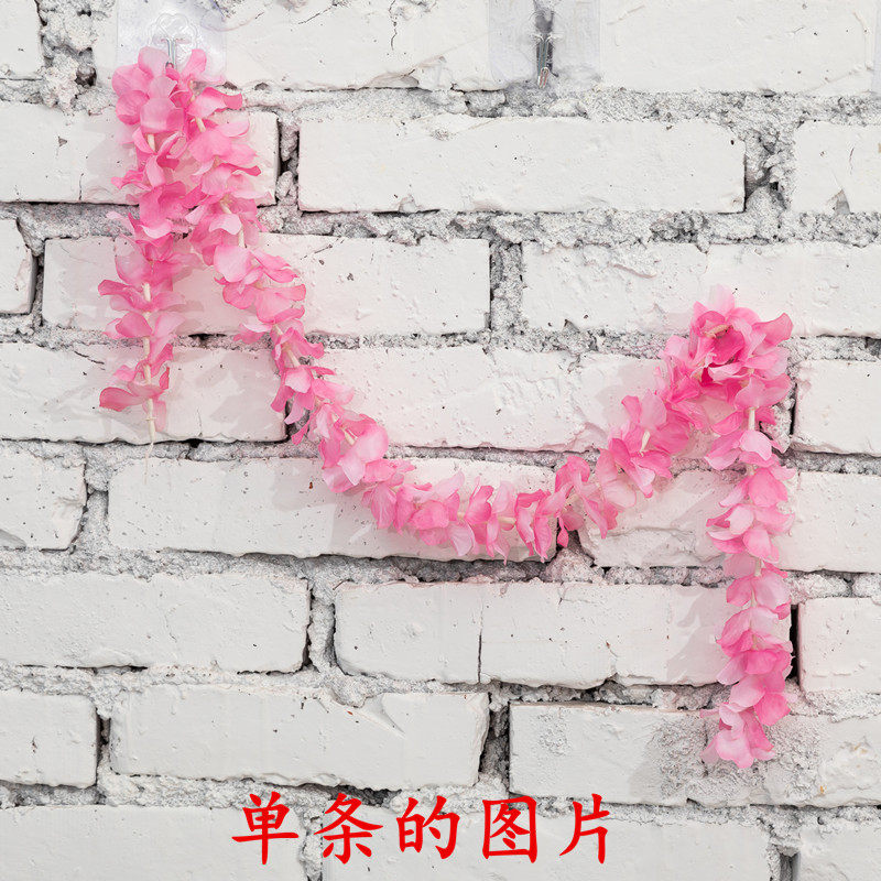 仿真洋兰花串绣球花串绢花 创意杨兰花串挂婚礼婚庆花艺道具用品