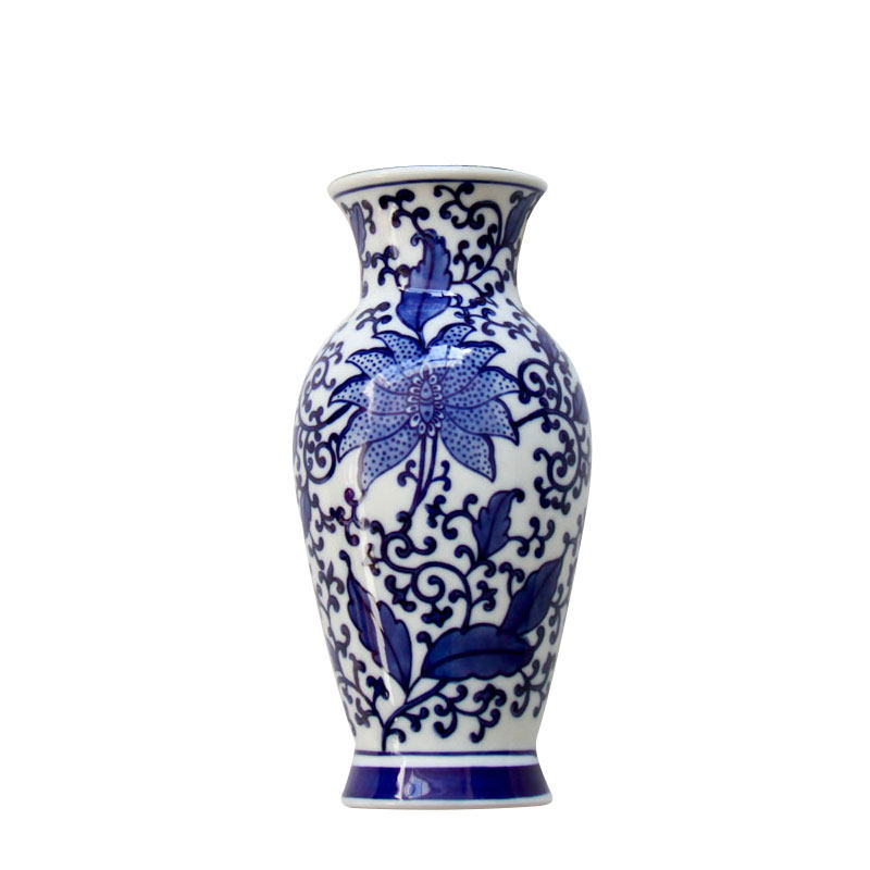 墙上花瓶陶瓷壁饰壁挂插花陶瓷器青花瓷家居客厅装饰品摆件