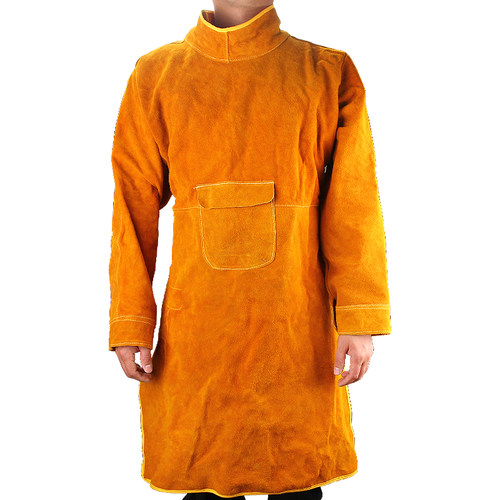 包邮 焊接专用牛皮防护服防烫隔热电焊反穿服氩弧焊工作服反穿衣