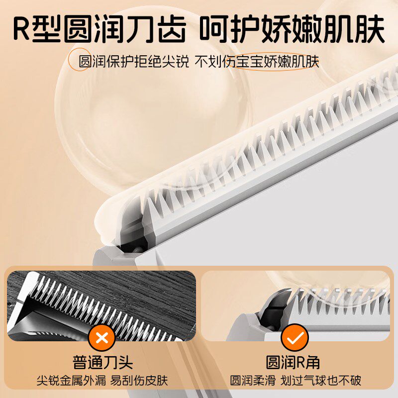 守林鸟儿童理发器自动吸发静音电动推剪婴幼儿宝宝剃头发家用SLN图片