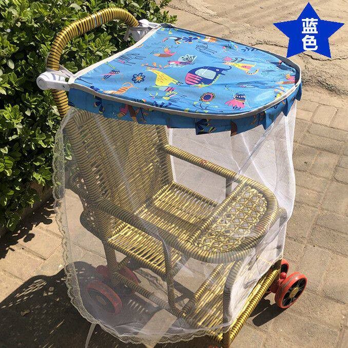 藤编手推车通用遮阳棚防晒婴儿推车遮阳伞遮阳罩