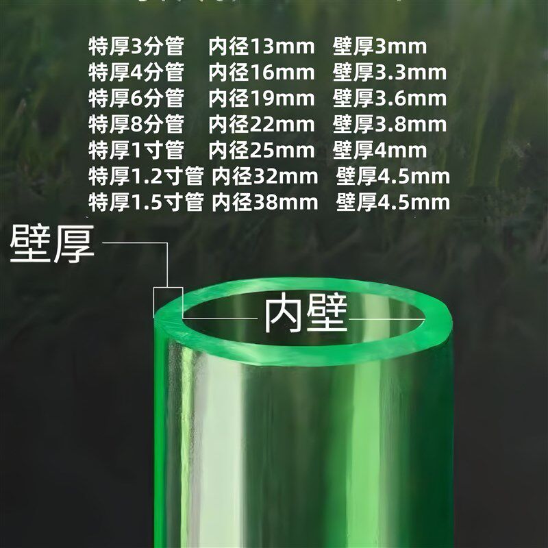 加厚PVC牛筋水管软管4分软管6分软管防晒防冻耐磨耐压花园灌溉管