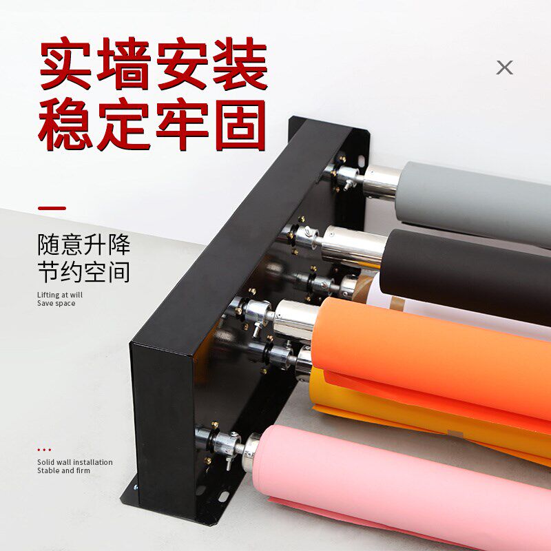 电动背景轴摄影背景架影楼升降机影棚摄影拍照证件背景布电动卷轴