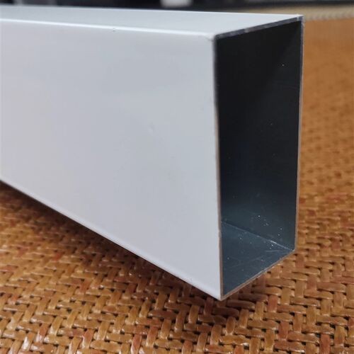 台面横梁铝方通瓷砖橱柜全套型材配件白色25mm50带木方铝合金方管