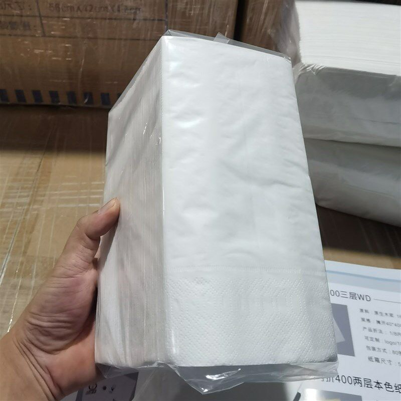 大餐巾纸巾40长方形牛排西餐厅料理自助挡油包刀叉三层加厚可定制