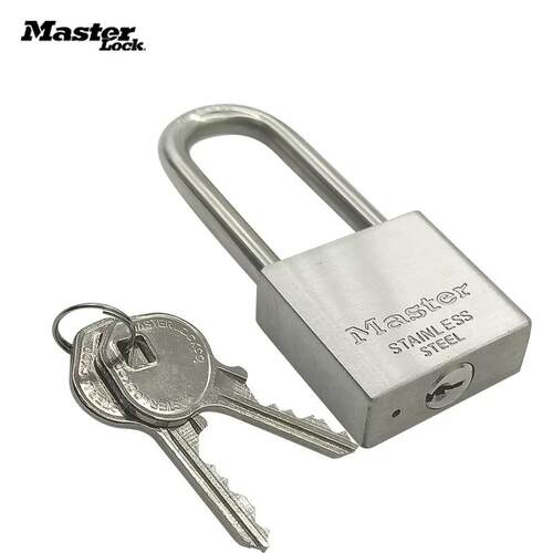 MASTER LOCK不锈钢挂锁 高强度防破坏防水防雨船用挂锁