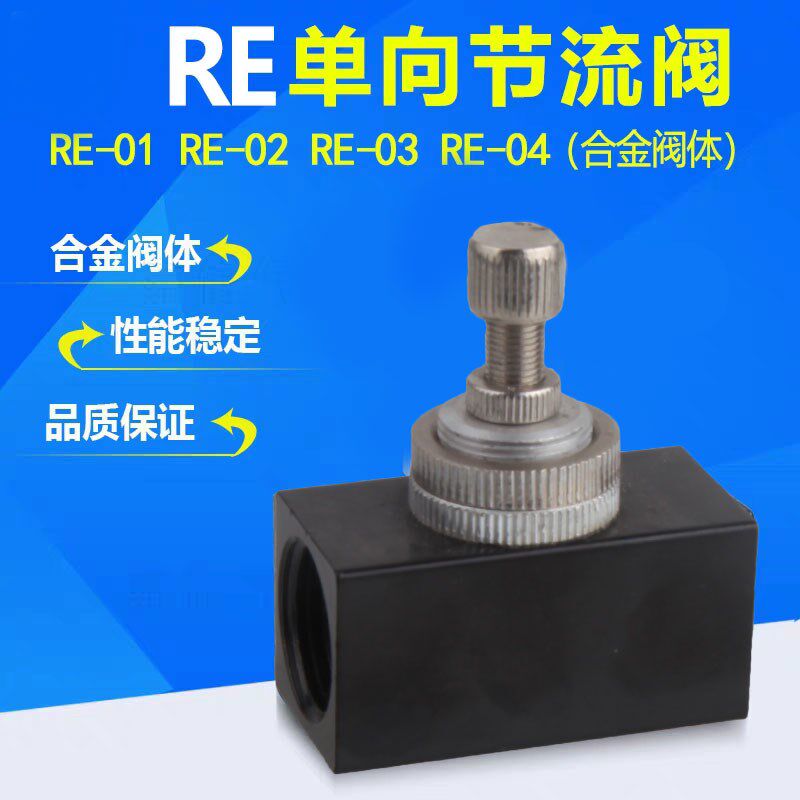 气动流量控制阀RE-01调速阀RE-02单向节流阀RE-03 RE-04/2分4分