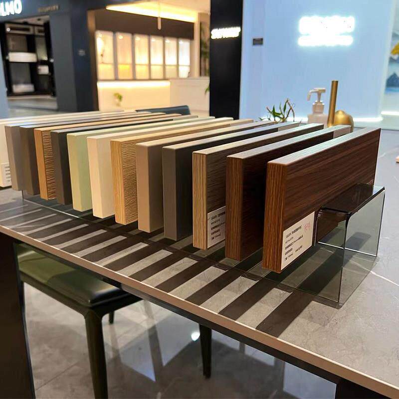 亚克力石材样品桌面展示架 大理石木板展示架玻璃样品色板展示架