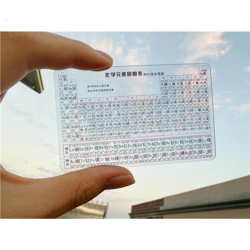 元素周期表卡片挂图高中初中化学知识点大全数学物理化学公式卡片