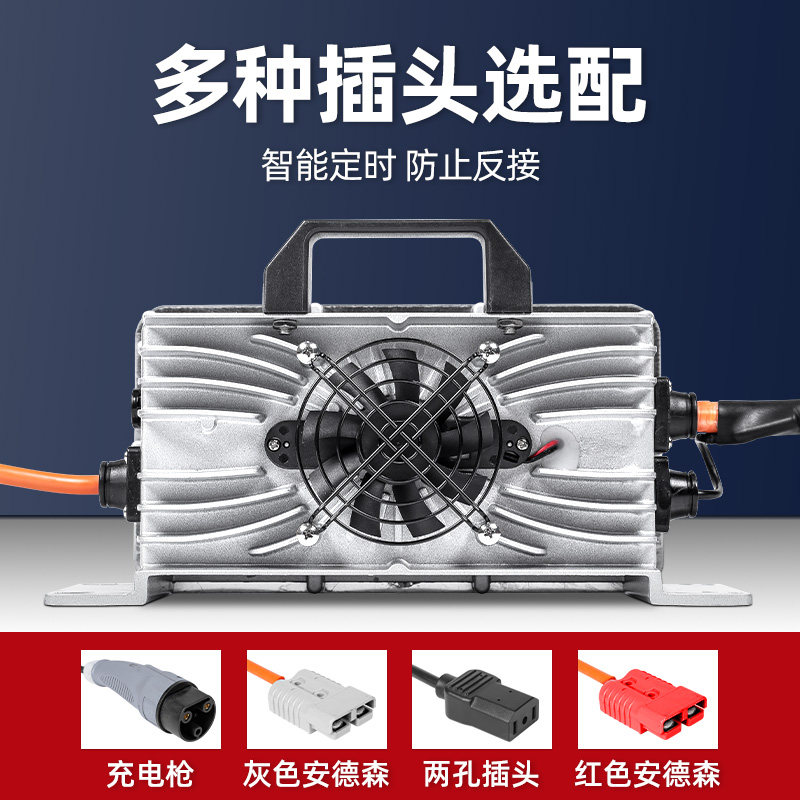24V48V25a洗地机扫地车智能充电器电动观光车清扫车电瓶充电机36V