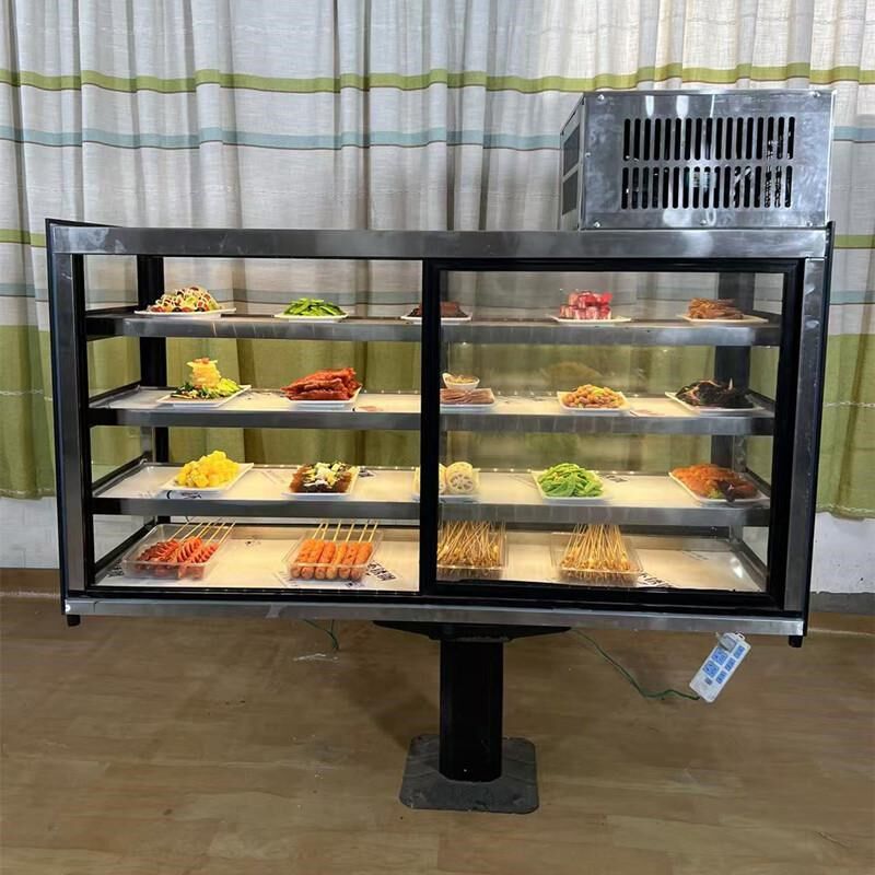 烧烤炸串三轮车展示柜摆摊商用冰柜移动凉菜卤菜串串柜冷藏保鲜柜