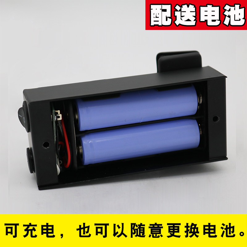 led射灯双头夹子展会展示柜可调节灯具软管无线展厅柜台灯充电灯