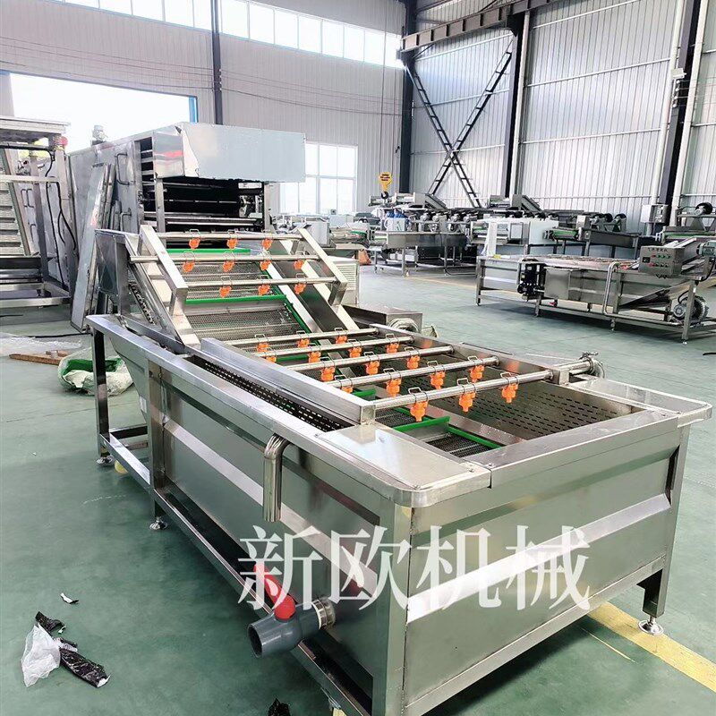 洗菜机商用全自动果蔬清洗机净菜清洗加工流水线大型多功能肉类清