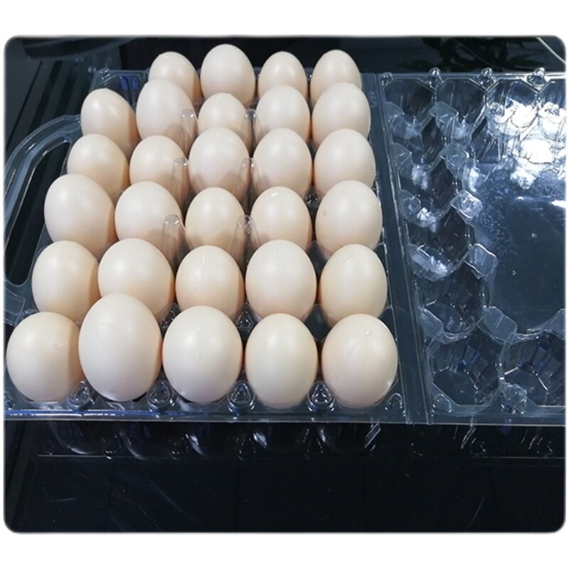 包邮一次性塑料包装盒30枚手提中号鸡蛋托加厚大号鸭蛋包装加标签
