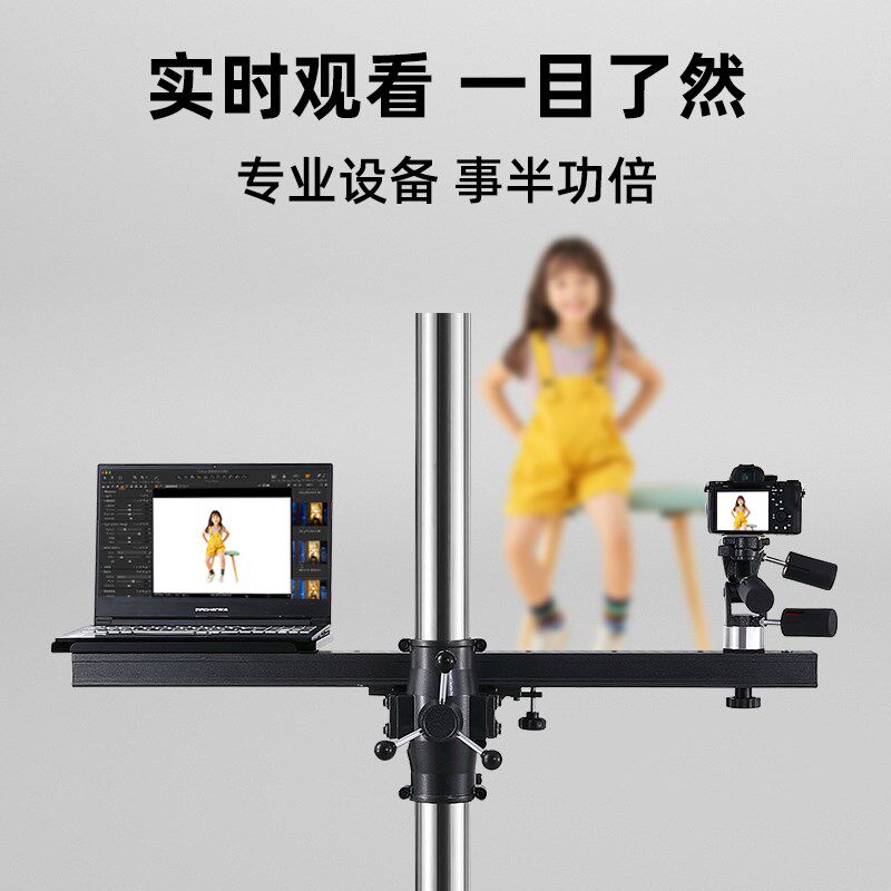 【顺丰包邮】重型摄影架单反相机升降支架可移动十字三脚架摄影棚