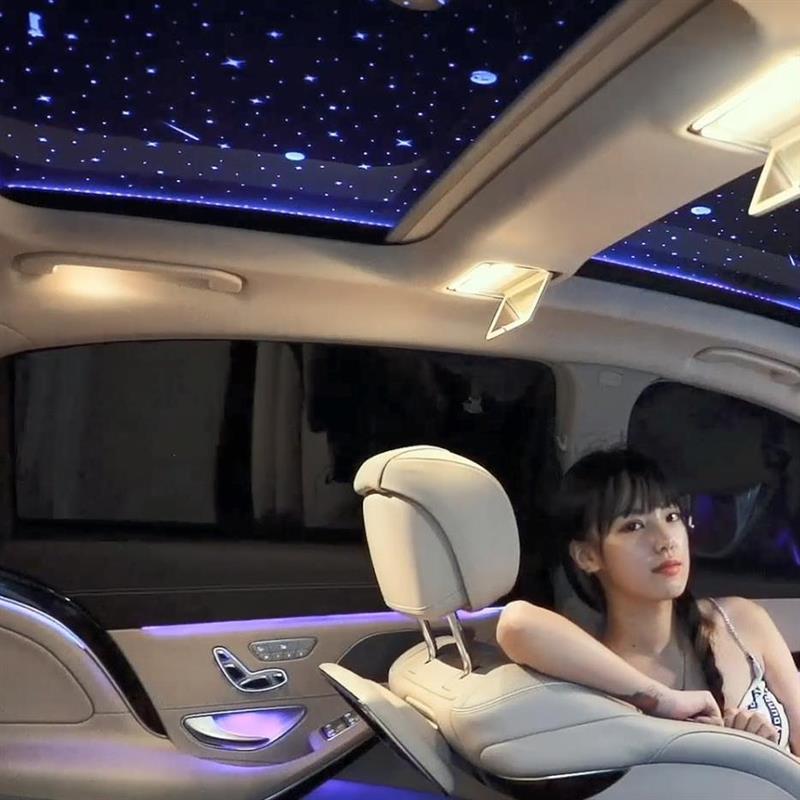 汽车气氛灯星空顶投影灯满天星空顶棚全景天窗星空膜改装饰气氛灯