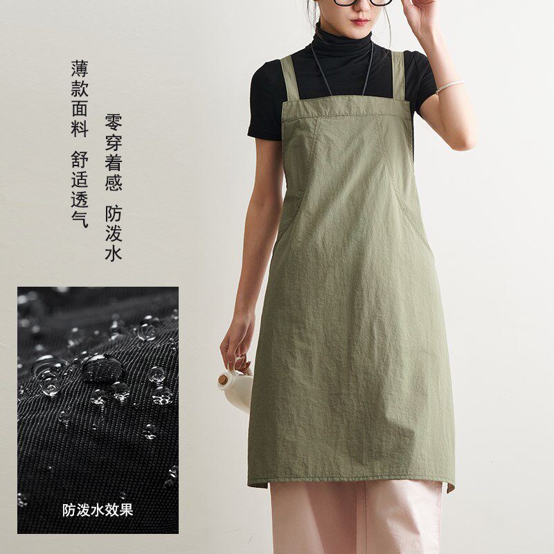 理发师宠物蛋糕美甲饭店画画中餐厅防泼水厨房围裙工作服定制印字