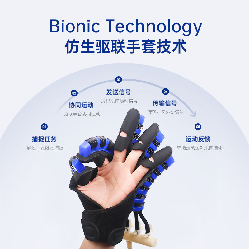 手指手部康复训练器材偏瘫中风五指锻炼手套关节屈伸功能电动机器
