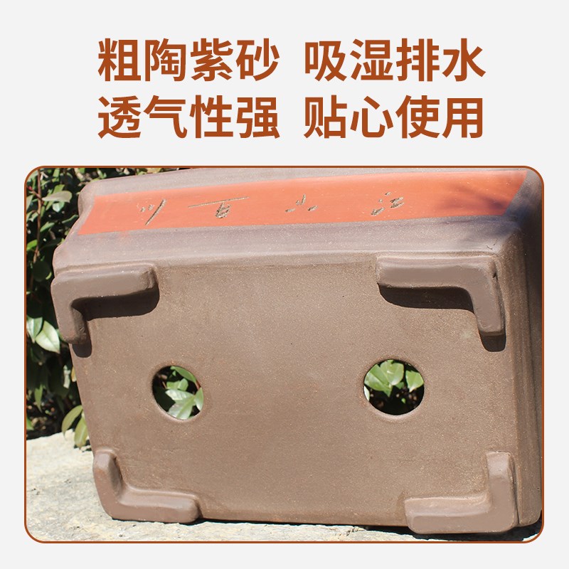 花盆陶瓷家用长方形陶瓷盆蓝色特大号马槽阳台种菜盆花卉绿植花盆