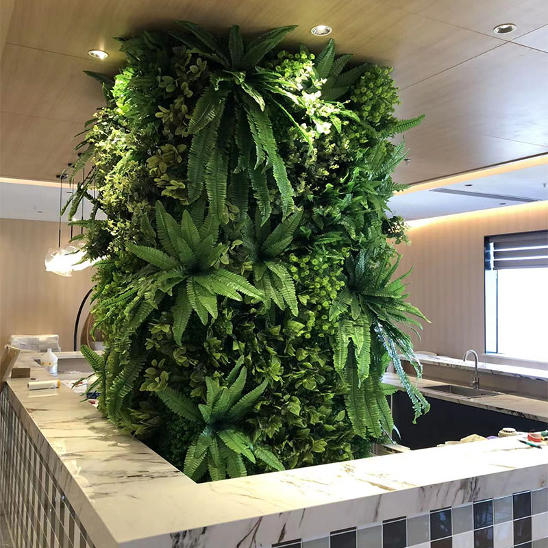绿植墙仿真植物草坪墙面装饰阳台室内背景花墙塑料人造假草皮挂壁