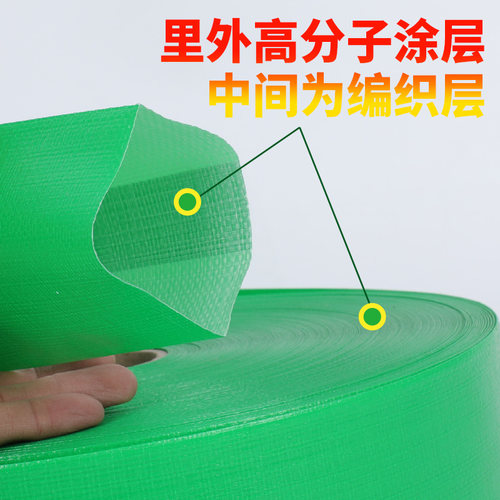 农用浇地灌溉编织水带主管1.5/2/2.5/3寸二两4/6寸微喷塑料软管子