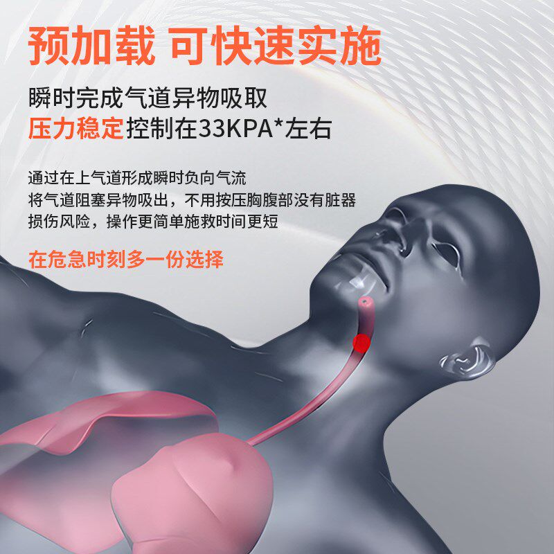 海姆立克防噎仪官方正品婴儿儿童老人咽喉部防窒息家用急救器面罩