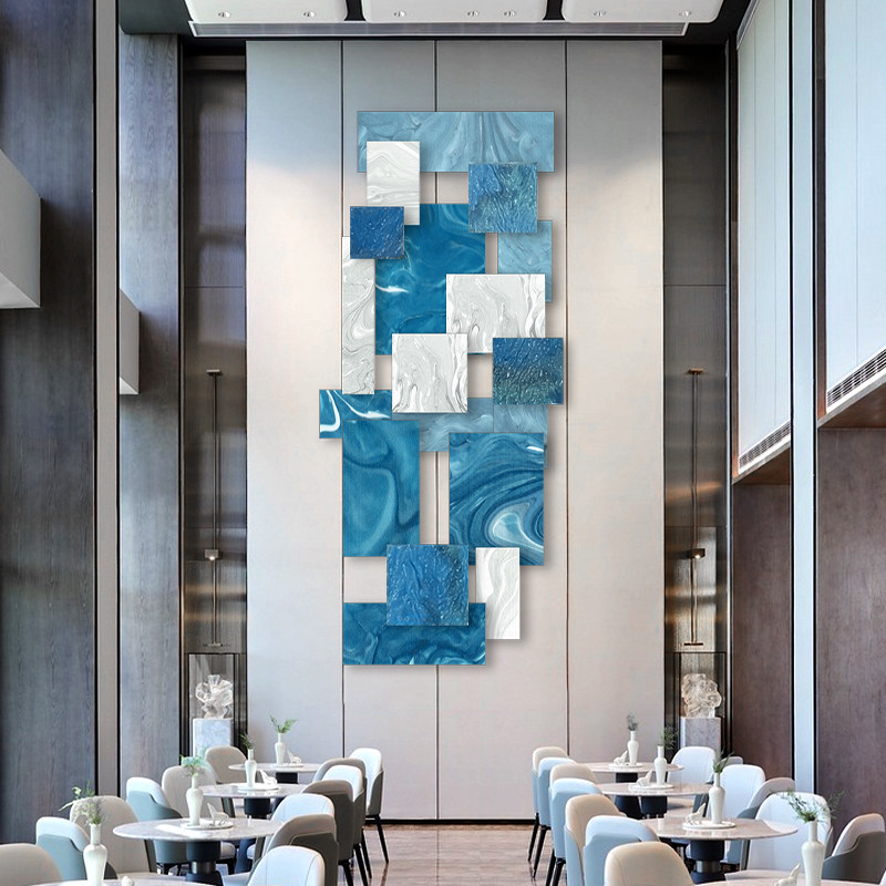 大理石抽象客厅画沙发背景墙画办公室装饰画立体壁画空间延伸挂画