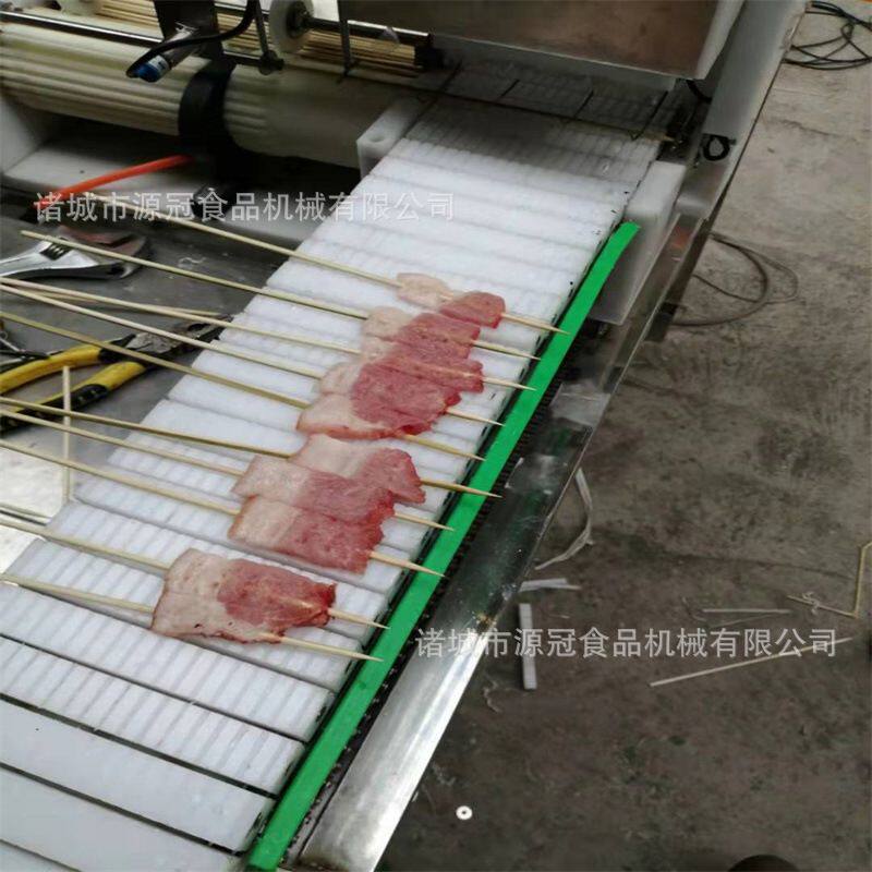 厂家供应五花肉穿串机猪牛羊肉条穿串机半自动穿串机速度快效率高