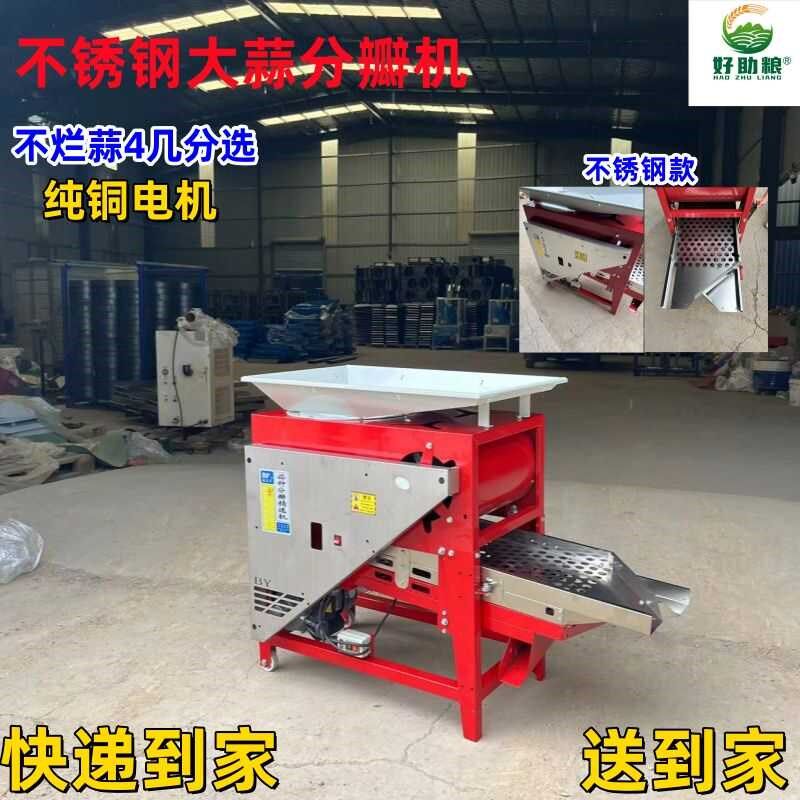 大蒜分瓣振动筛选机排杂小型机家用蒜种精选除杂质一体新款精选机