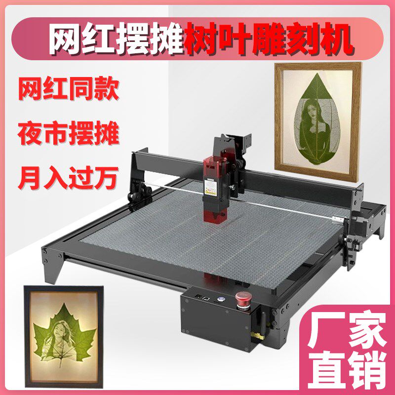 叶雕机树叶激光雕刻机小型全自动摆摊叶子打印照片机器激光打标机