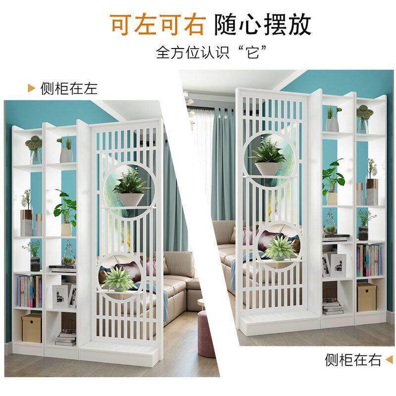 玄关进门隔断屏风客厅家用简约现代入户中式隔断门装饰置物架遮挡