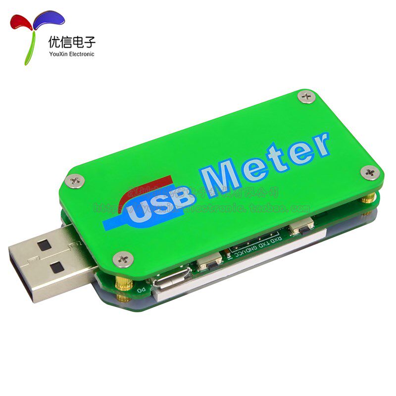 【优信电子】USB 2.0彩屏测试仪 UM24电压电流表/温度计