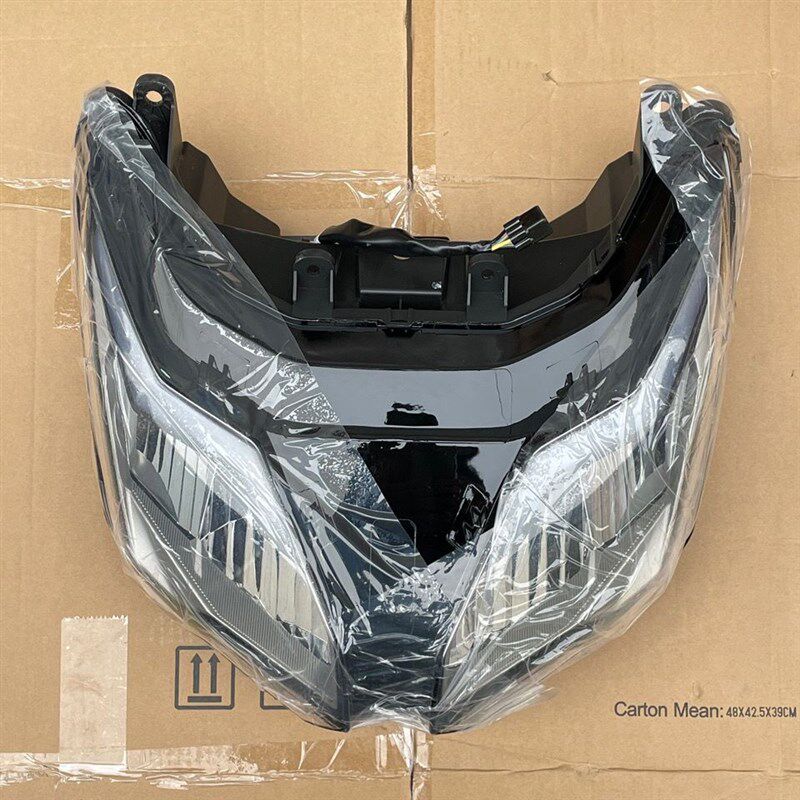 AFR125摩托踏板车前照灯壳大灯玻璃HJ125T-27大灯片外罩专用灯罩