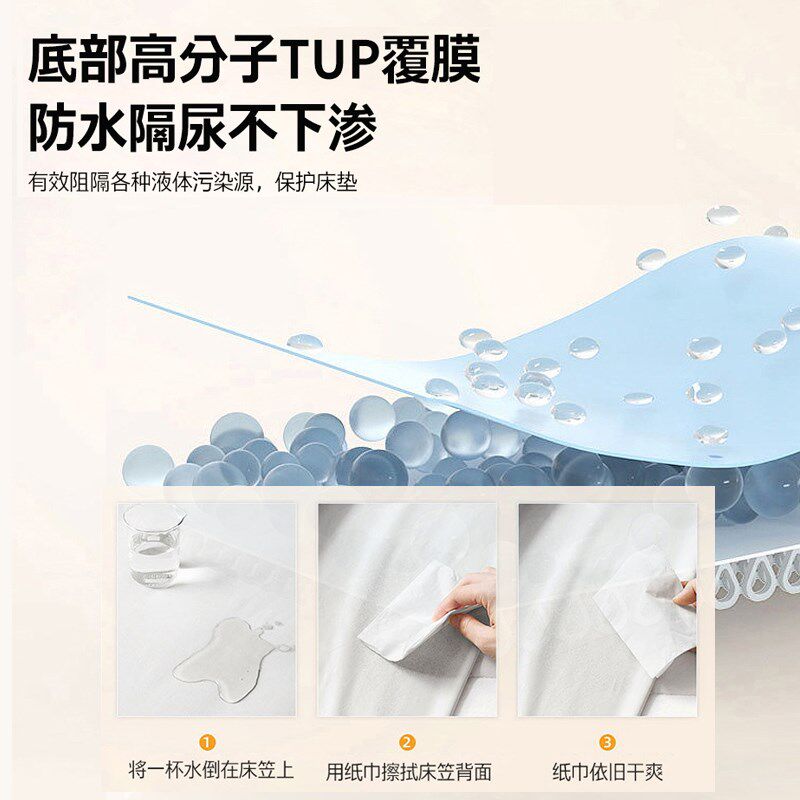 防水隔尿床垫软垫家用大豆夹棉床护垫防滑垫被褥子卧室宿舍保护垫