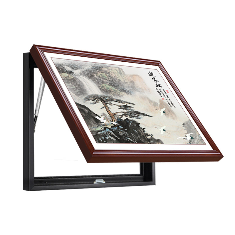 电表箱装饰画新中式风格山水遮挡配电箱挂画中式横版2025新款壁画