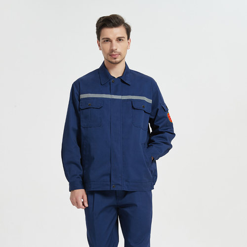 阻燃防静电工作服春秋季套装车间工厂电子厂劳保服防烫静电衣男女