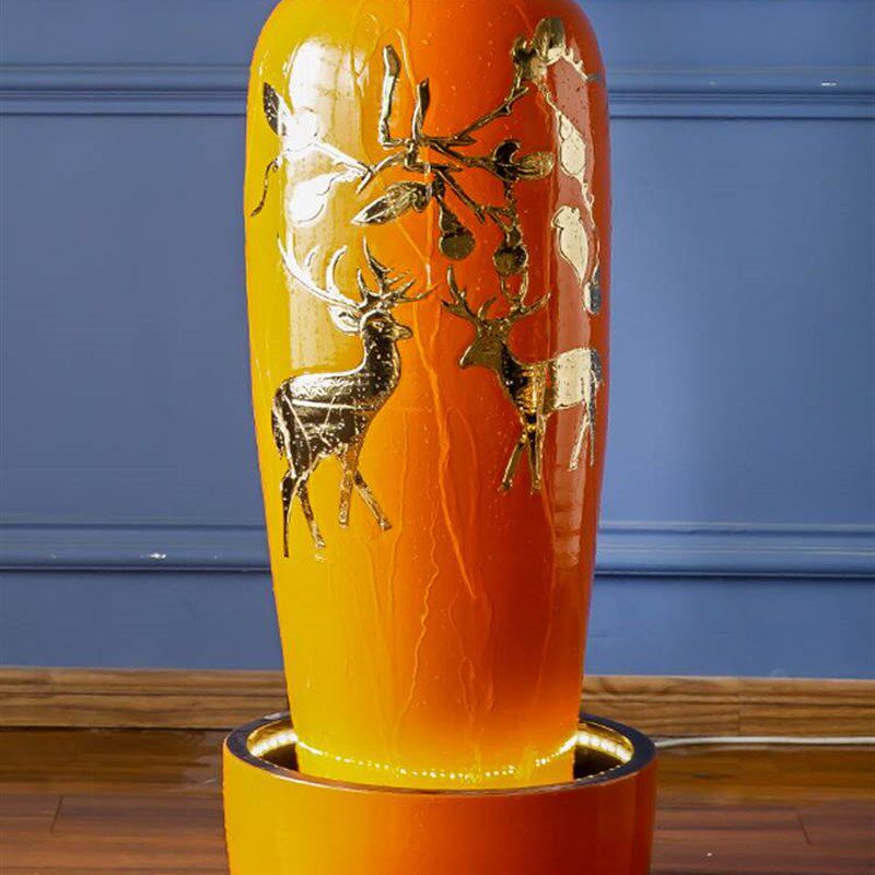 招财流水摆件水循环加湿喷泉客厅玄关办公室桌面创意装饰开业礼品