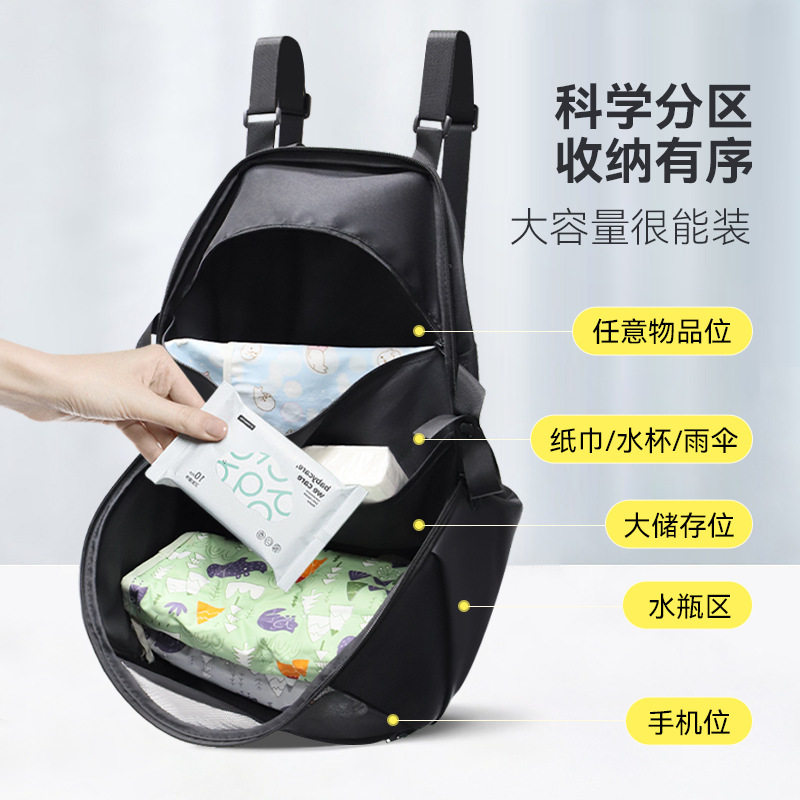 婴儿推车挂包妈咪包双肩大容量多功能妈妈包外出收纳袋挂袋通用