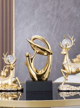 轻奢玄关创意艺术摆件高档家居饰品客厅酒柜电视柜办公室装饰品