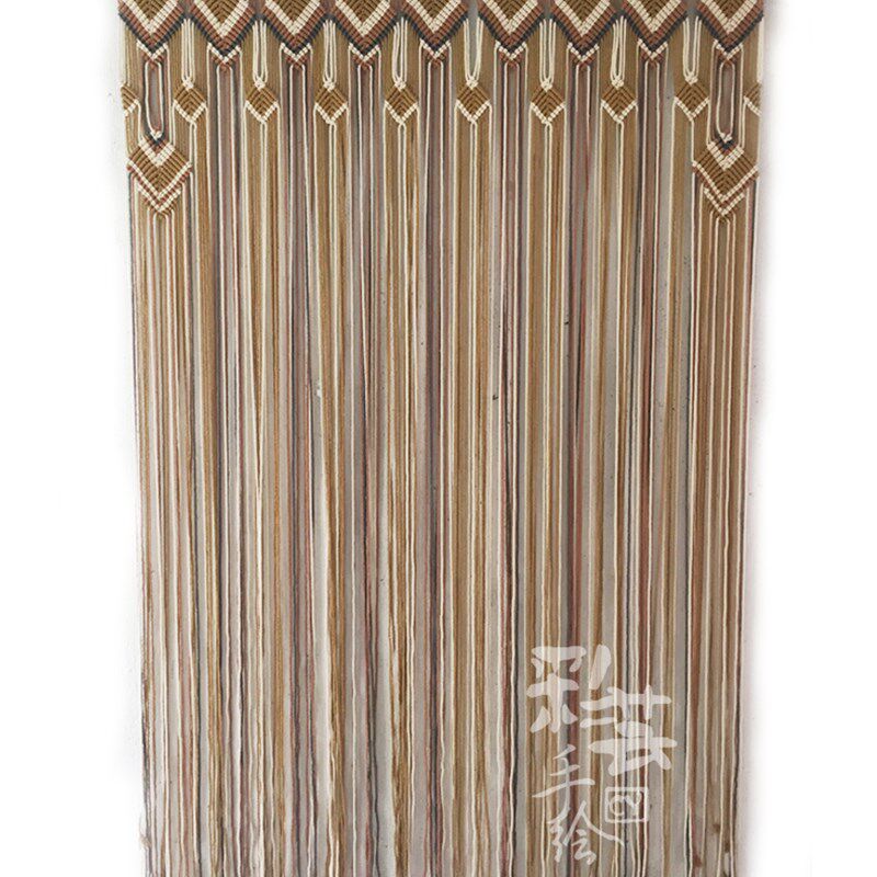 【彩色门帘】手工编织隔断半遮光帘简约民宿装饰特色挂布窗帘挂件