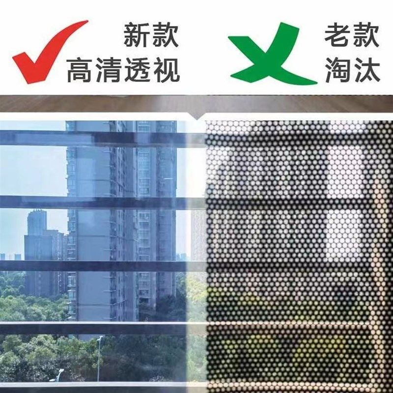 吸盘式汽车遮阳帘阳台遮光帘客厅遮挡帘车前挡玻璃透明隔热单透膜图片