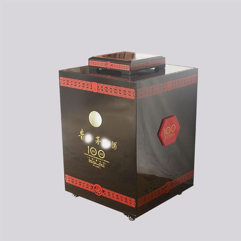 巴拿马黑坛30L 酒架展架亚克力防尘罩酒柜展示柜酒庄收藏陈列展柜