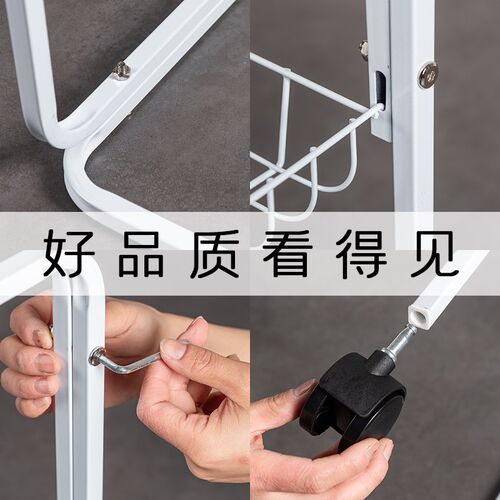 配套鹦鹉鸟笼金属支架移动置物架饲养工具置物脚轮架滑轮支架