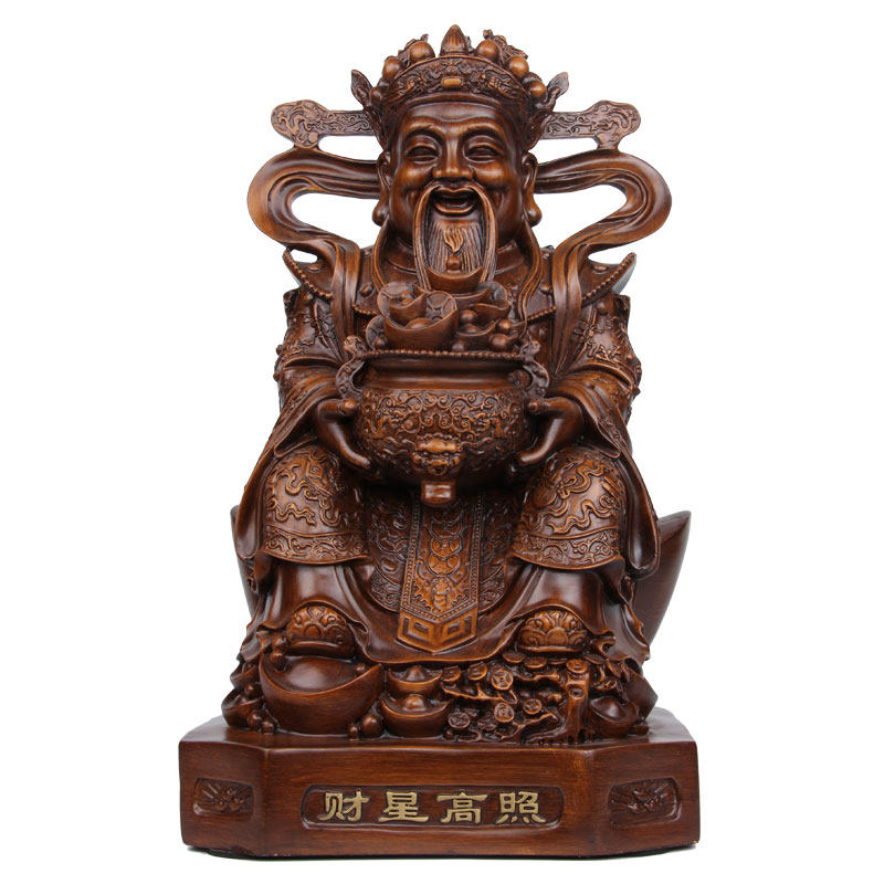 招财聚宝盆文财神摆件客厅装饰柜台门厅财神佛像店铺公司开业礼品
