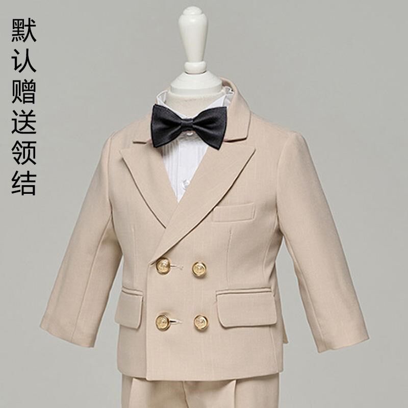 男童礼服婚礼花童儿童西装套装2024新款小男孩西服钢琴演出服周岁