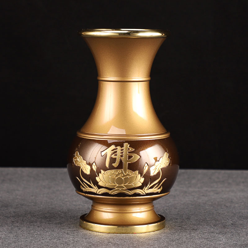 纯铜仿古家用全套供佛套装供佛用品佛具套装香炉供水杯灯佛前摆件